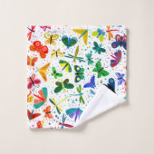 Waterverf Rainbow Butterflies Kinder Pattern Bad Handdoek (Wasdoekje)