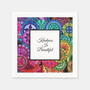 Waterverf Rainbow Colors Mandala Servet