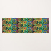 Waterverf Rainbow Colors Mandala Yogamat (Achterkant (horizontaal))