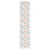 Waterverf Rainbow Floral Party Tafelloper (Voorkant)