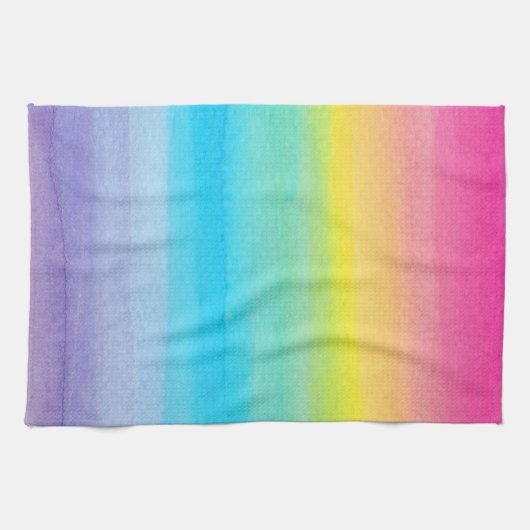 Waterverf Rainbow Kitchen Towel Theedoek (Horizontaal)