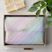 Waterverf Rainbow Pastel Stripe Gift Tissue Tissuepapier (Geschenk)