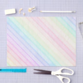 Waterverf Rainbow Pastel Stripe Gift Tissue Tissuepapier (Craft)