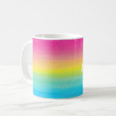 Waterverf Rainbow Personalized Mug Koffiemok (Voorkant links)