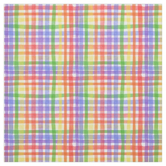 Waterverf Rainbow Pset/Gingham Stof (Swatch)