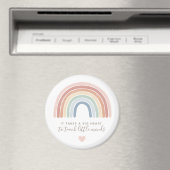 Waterverf Rainbow Teacher Appreciation Button Magneet (Insitu (Vaatwasser))