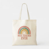 Waterverf Rainbow Teacher Shirt Tote Bag (Achterkant)