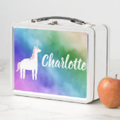 Waterverf Rainbow Unicorn Name Custom (In situ)