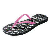 Waterverf Rainbow Unicorn Pattern Trendy Stylish Teenslippers (Schuin)
