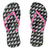 Waterverf Rainbow Unicorn Pattern Trendy Stylish Teenslippers (Voetbed)