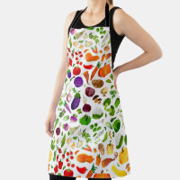 Waterverf Rainbow Vegetables Veggie Pattern