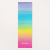 Waterverf Rainbow Yoga Mat (Voorkant)