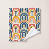 Waterverf Rainbows Earth-tonen Bad Handdoek (Wasdoekje)
