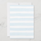 Waterverf Raindrop Baby shower Invitation Kaart (Achterkant)