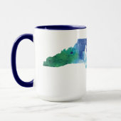 Waterverf Raleigh, North Carolina Mok (Links)