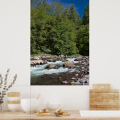 Waterverf Rapids Poster (Keuken)