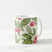 Waterverf Raspberry Naadloos Patroonontwerp Koffiemok (Voorkant rechts)