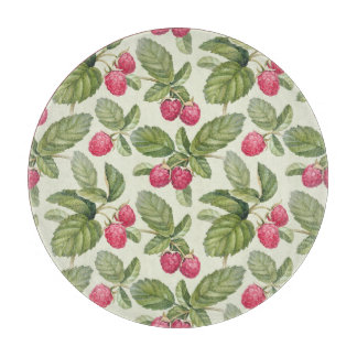 Waterverf Raspberry Naadloos Patroonontwerp Snijplank