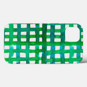Waterverf raster - groen Case-Mate iPhone case (Achterkant (horizontaal))