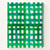 Waterverf raster - groen notitieboek (Achterkant)