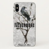 Waterverf Raven Nevermore Case-Mate iPhone Case (Achterkant)