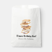 Waterverf Realistic S'mores 6e verjaardag Bedankzakje (Voorkant)