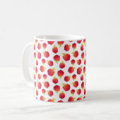 Waterverf Red Apple Pattern Koffiemok (Voorkant links)