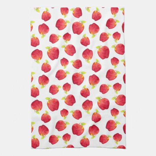 Waterverf Red Apple Pattern Theedoek (Verticaal)
