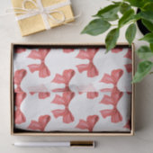Waterverf Red Bow Tissuepapier (Geschenk)