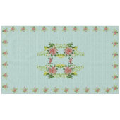 Waterverf Red Gerbera Daisy w / Greenery 60" x 104 Tafelkleed (Voorkant (Horizontaal))