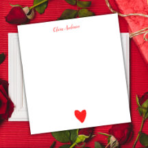 Waterverf Red Heart Valentijnsdag op persoonlijke 