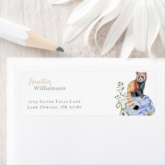 Waterverf Red Panda Etiket (Insitu)