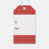 Waterverf Red Poppies Floral Season's groeten Cadeaulabel (Achterkant)