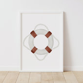 Waterverf Reddingsboei Nautilus Decor Poster