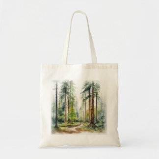 Waterverf Redwood boom Canvas tas