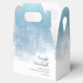 Waterverf Reflecties Bedankt Blauw2 ID774 Bedankdoosjes (Geopend)