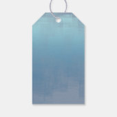 Waterverf Reflecties Bedankt Blauw ID774 Cadeaulabel (Achterkant)