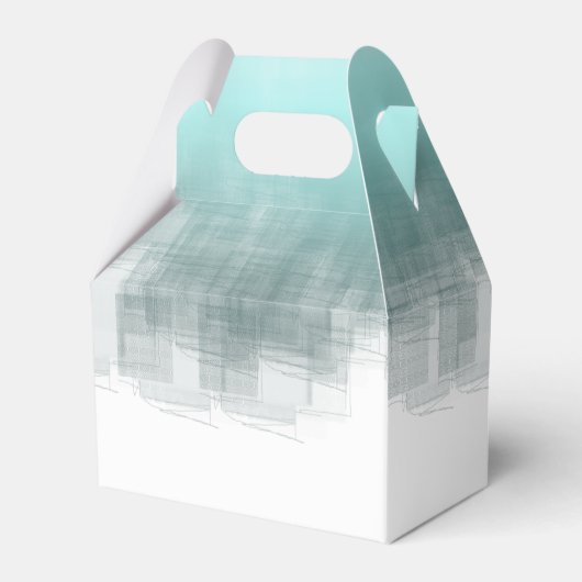 Waterverf Reflecties Dank u Blauwgroen V2 ID774 Bedankdoosjes (Achterkant)