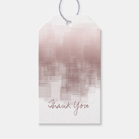 Waterverf Reflecties Dank u Kaneel ID774 Cadeaulabel (Voorkant)