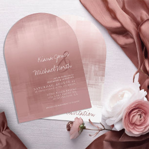 Waterverf reflecties kaneel Roos boog ID774 Kaart