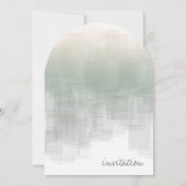 Waterverf Reflecties Wedding Sage Arch ID774 Kaart (Achterkant)