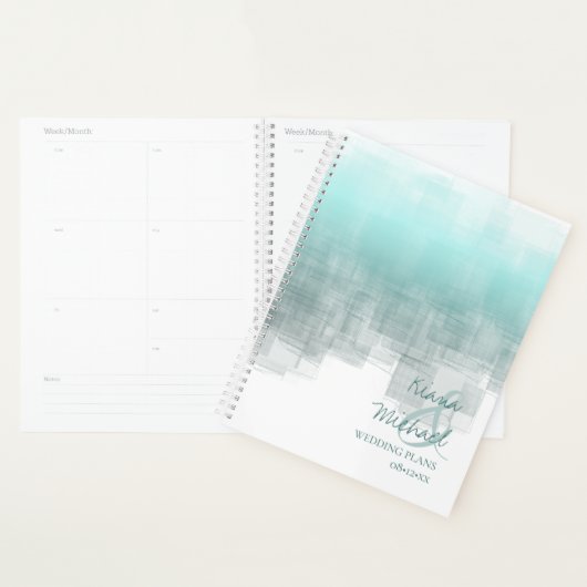 Waterverf Reflections Wedding Blauwgroen ID774 Planner (Display)
