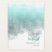 Waterverf Reflections Wedding Blauwgroen ID774 Planner (Voorkant)