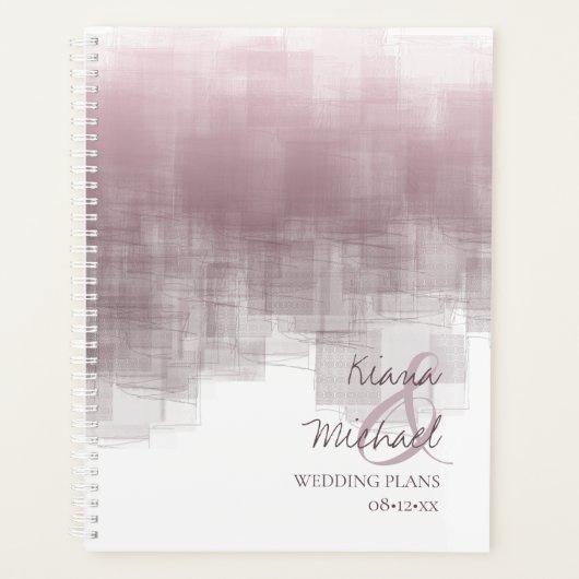 Waterverf Reflections Wedding Mauve ID774 Planner (Voorkant)