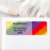 Waterverf Regenboog Aangepast Etiket (Insitu)