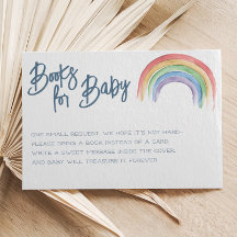 Waterverf Regenboog Baby shower Boek Aanvraag