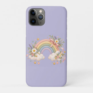 Waterverf Regenboog Cadeau – Charmante Wolk iPhone 11 Pro Hoesje