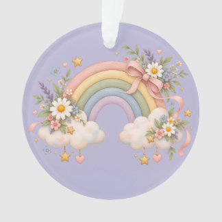 Waterverf Regenboog Cadeau – Charmante Wolk Ornament