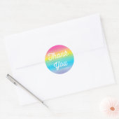 Waterverf regenboog dank u Stickers (Envelop)