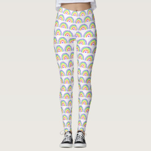 Waterverf Regenboog en hart Leggings